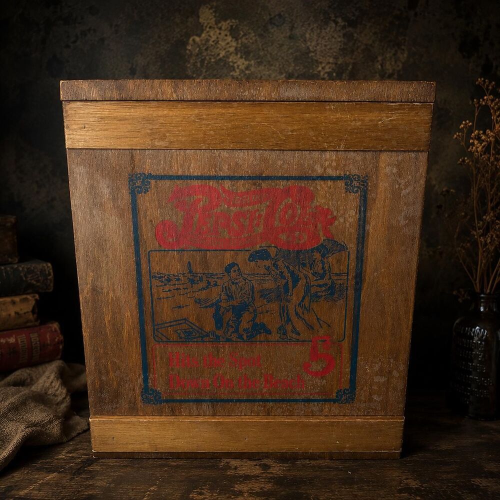 Vintage Pepsi Cola Wooden Display Cabinet | Americana Collectible Storage Shelf